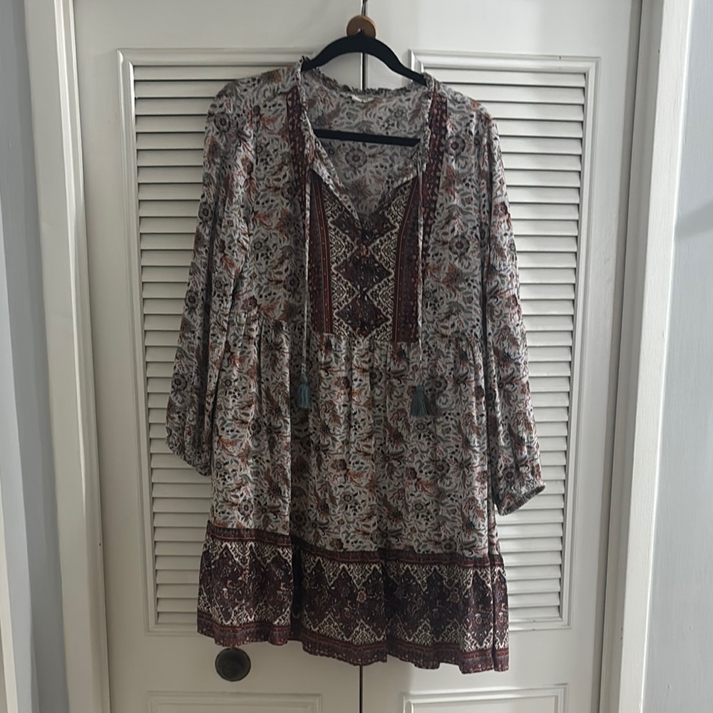 Frye Bohemian Floral Tunic Dress